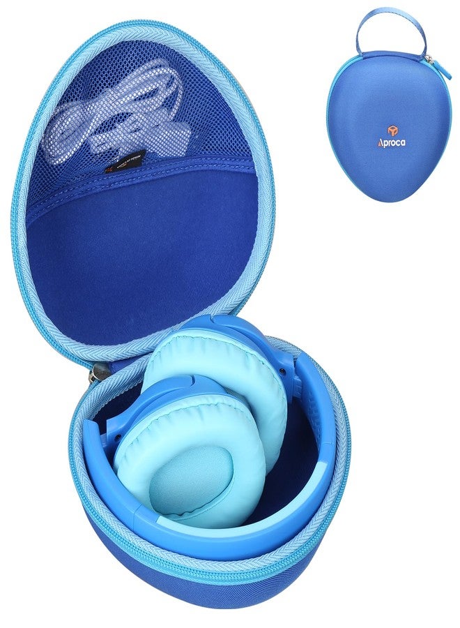 Aproca Blue Hard Storage Case, for iClever BTH20 / Clever Kids Bluetooth Headphones BTH18 and Accessories - Image 1